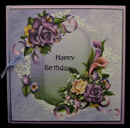 8x8 Vintage Roses and Calla Lilies by Suzi Cooper
