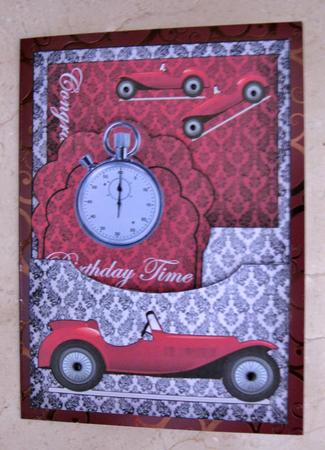 Pocket Card Vintage Birthday Time Male by Suzi Cooper