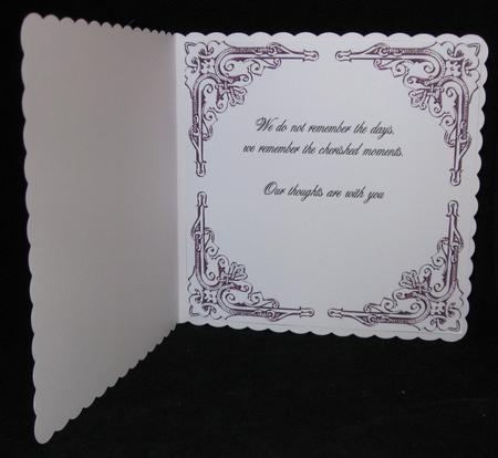 8 Inch Insert - Sympathy - Cherished Moments by Suzi Cooper