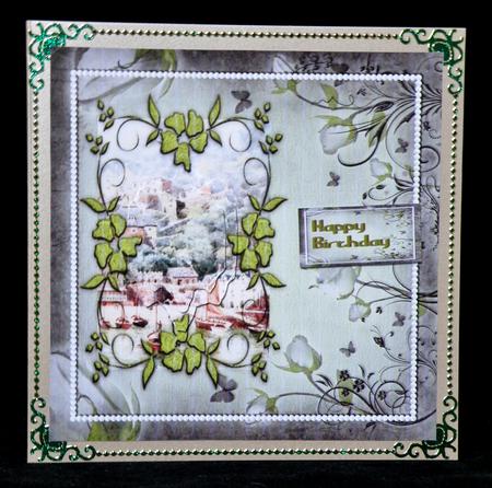 Clovelly Devon 1906 Scenic Birthday Fancy Pyramid by Suzi Cooper