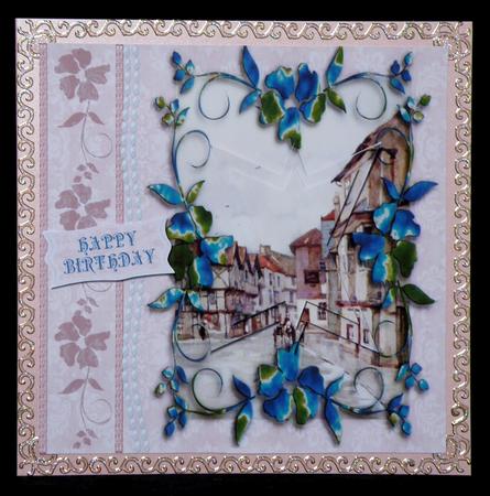 Axbridge Somerset 1927 Scenic Birthday Fancy Pyramid by Suzi Cooper