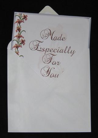Floral Card Protector Lilies 8x8 by Suzi Cooper