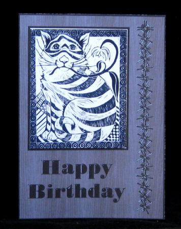Quick Card - Mr Bad Cat by Suzi Cooper