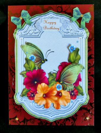 Topper Petunias and Butterflies by Suzi Cooper
