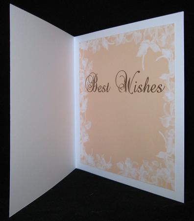 Insert for 8 Inch Card-floral Edge - Best Wishes by Suzi Cooper
