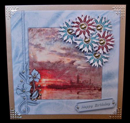 Westminster Sunset 1910 Especially for You Any Occasion Card by Suzi Cooper