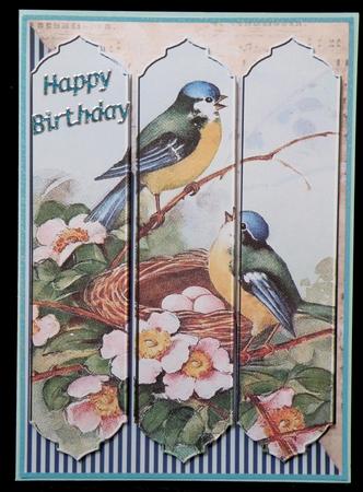Birdsong Tri-panel Card by Suzi Cooper
