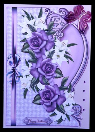 Heritage Roses and Lilies Over the Edge by Suzi Cooper