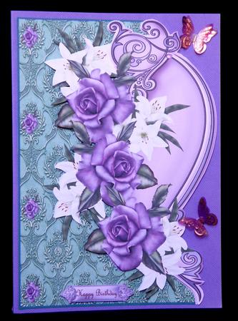 Heritage Roses and Lilies Over the Edge2 by Suzi Cooper