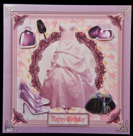A Girls Night Out 7 x 7ins Card Front by Suzi Cooper