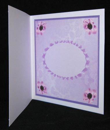 Pretty Pink Flowers 7 x 7ins Insert 1 by Suzi Cooper