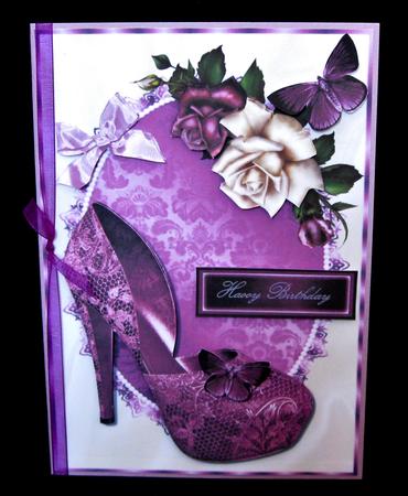 Beautiful Deep Pink Shoe by Suzi Cooper