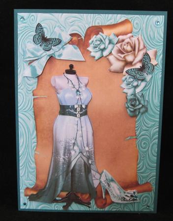 Beautiful Aqua Dress & Shoes by Suzi Cooper