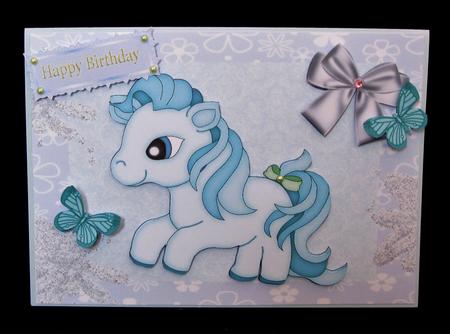 Adorable Blue Pony by Suzi Cooper
