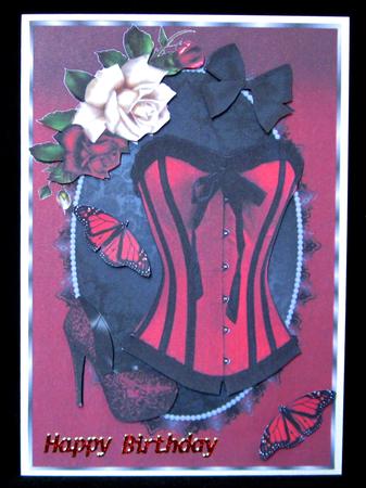Red & Black Corset by Suzi Cooper