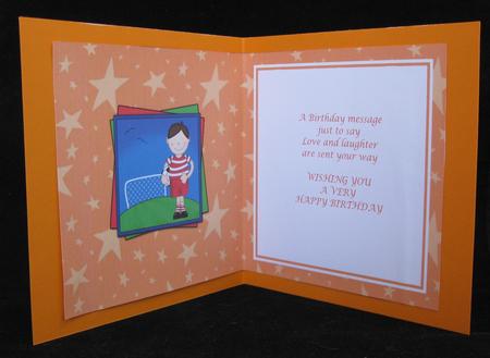 Bazil Plays Football Matching Square Insert by Suzi Cooper