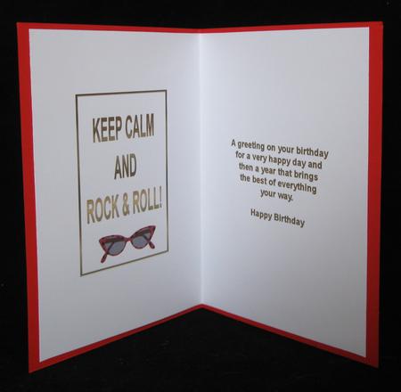 Keep Calm and Rock & Roll Insert by Suzi Cooper