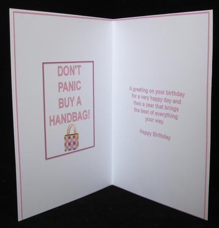 Dont Panic Buy a Handbag Insert by Suzi Cooper