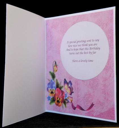 Fanciful Pansies Insert by Suzi Cooper