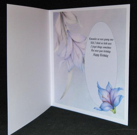 Lily Insert 8 Inch with Verse by Suzi Cooper