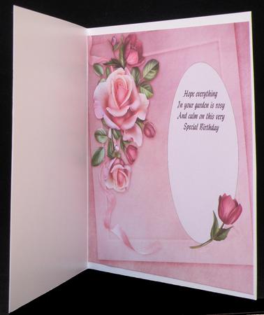 Moonbean Roses 8 Inch Insert with Verse by Suzi Cooper