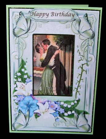 My Love Floral Vintage Pyramid & Decoupage Topper by Suzi Cooper