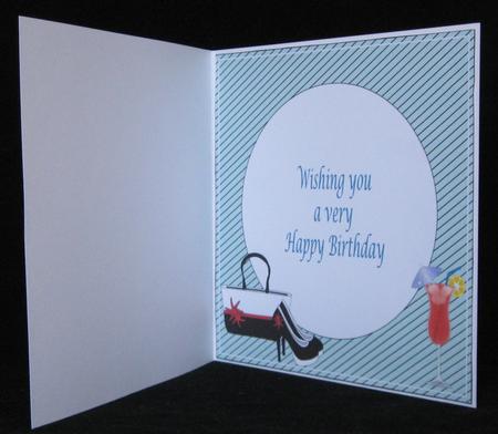 Bag, Shoes & Cocktail 8x8 Insert by Suzi Cooper