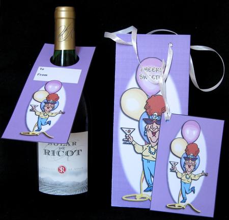 Bottle Bags - Party Girl by Suzi Cooper