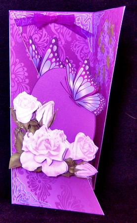 Pink Roses Shaped Dl Mini Kit by Suzi Cooper