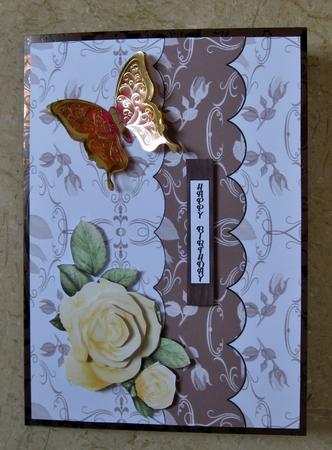 Yellow Rose Decoupage Sheet by Suzi Cooper