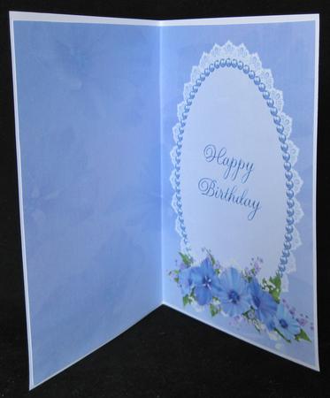 Blue Floral Spray Insert 2 by Suzi Cooper
