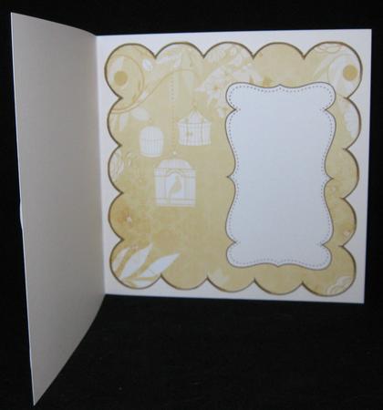 Gold Birdcage Plain 8in Scallop Insert Panel by Suzi Cooper