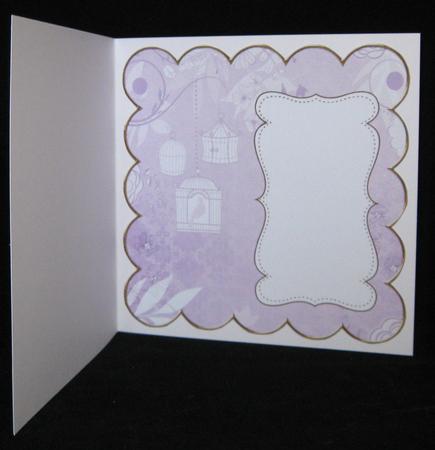 Lilac Birdcage Plain 8in Scallop Insert Panel by Suzi Cooper