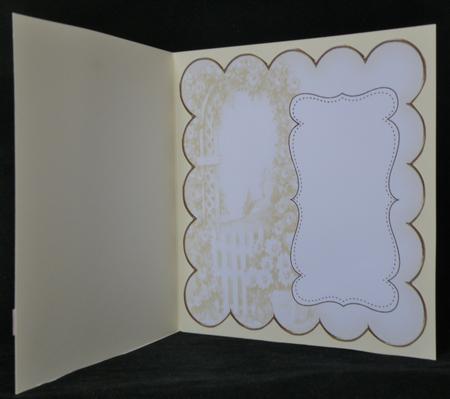 Gold Rose Arch Plain 8in Scallop Insert Panel by Suzi Cooper