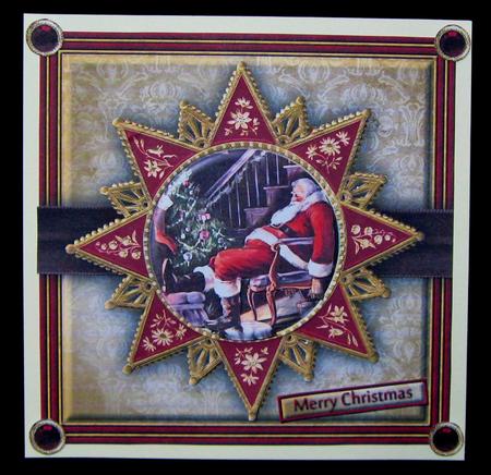 Sleeping Santa 8x8 Mini Kit by Suzi Cooper