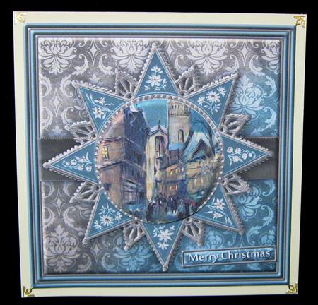 Town Snow Scene 8x8 Mini Kit by Suzi Cooper