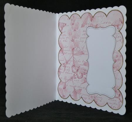 Pink Sweetpea Plain 8in Scallop Insert Panel by Suzi Cooper
