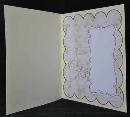 Cream Sweetpea Plain 8in Scallop Insert Panel by Suzi Cooper