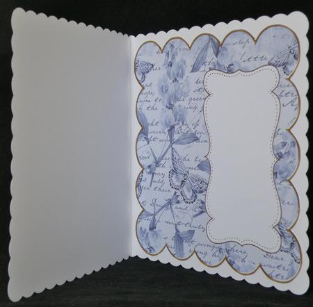 Dblue Sweetpea Plain 8in Scallop Insert Panel by Suzi Cooper