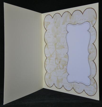 Gold Sweetpea Plain 8in Scallop Insert Panel by Suzi Cooper