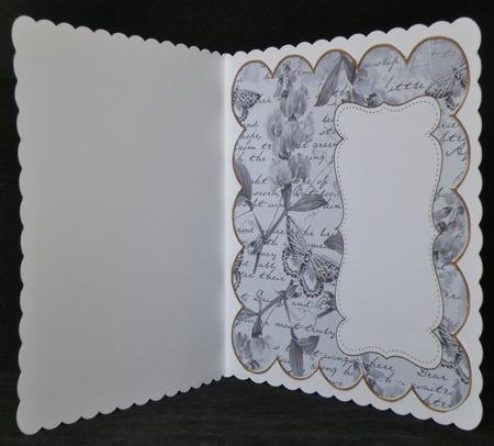 Black Sweetpea Plain 8in Scallop Insert Panel by Suzi Cooper