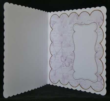 Lilac Sweetpea Plain 8in Scallop Insert Panel by Suzi Cooper