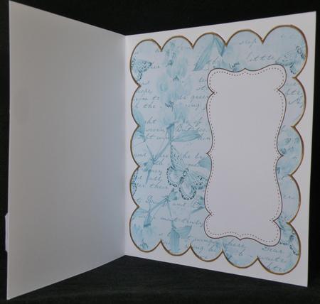 Teal Sweetpea Plain 8in Scallop Insert Panel by Suzi Cooper