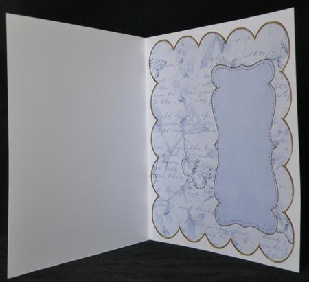 Blue Sweetpea Coloured 8in Scallop Insert Panel by Suzi Cooper