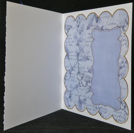 Dblue Sweetpea Coloured 8in Scallop Insert Panel by Suzi Cooper