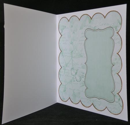 Mid Green Sweetpea Coloured 8in Scallop Insert Panel by Suzi Cooper
