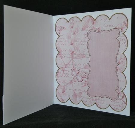 Pink Sweetpea Coloured 8in Scallop Insert Panel by Suzi Cooper