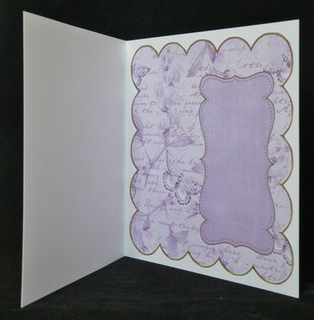 Purple Sweetpea Coloured 8in Scallop Insert Panel by Suzi Cooper