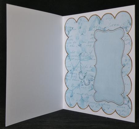 Teal Sweetpea Coloured 8in Scallop Insert Panel by Suzi Cooper