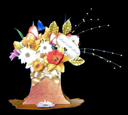 Everlasting Bouquet Easel - Daffodils by Suzi Cooper